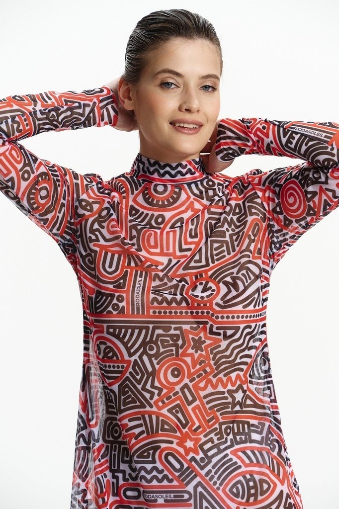 sku: 25004735 | Brand: RoDaSoleil  | Size: XSmall Small Medium Large XLarge  | Colors: Цветной  | Бренды RoDaSoleil | Пляжная одежда | Title: Платье - туника DOODLING