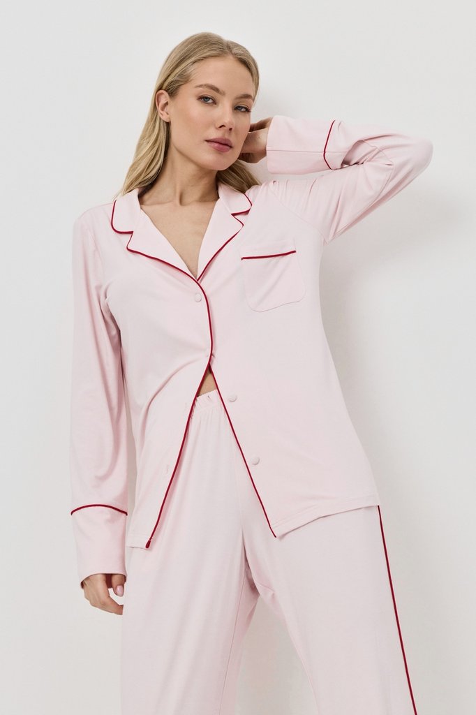 sku: AMORIA | Brand: Aruelle  | Size: XSmall Small Medium Large XLarge XXLarge  | Colors: Светло-Розовый  | Бренды Aruelle | Домашняя одежда Пижамы | Title: Пижама с брюками AMORIA