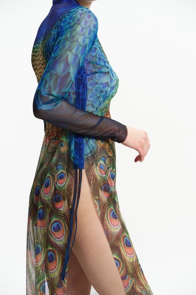 sku: 25004734 | Brand: RoDaSoleil  | Size: XSmall Small Medium Large XLarge  | Colors: Цветной  | Бренды RoDaSoleil | Пляжная одежда | Title: Платье - туника ПАВЛИН МАЮРА