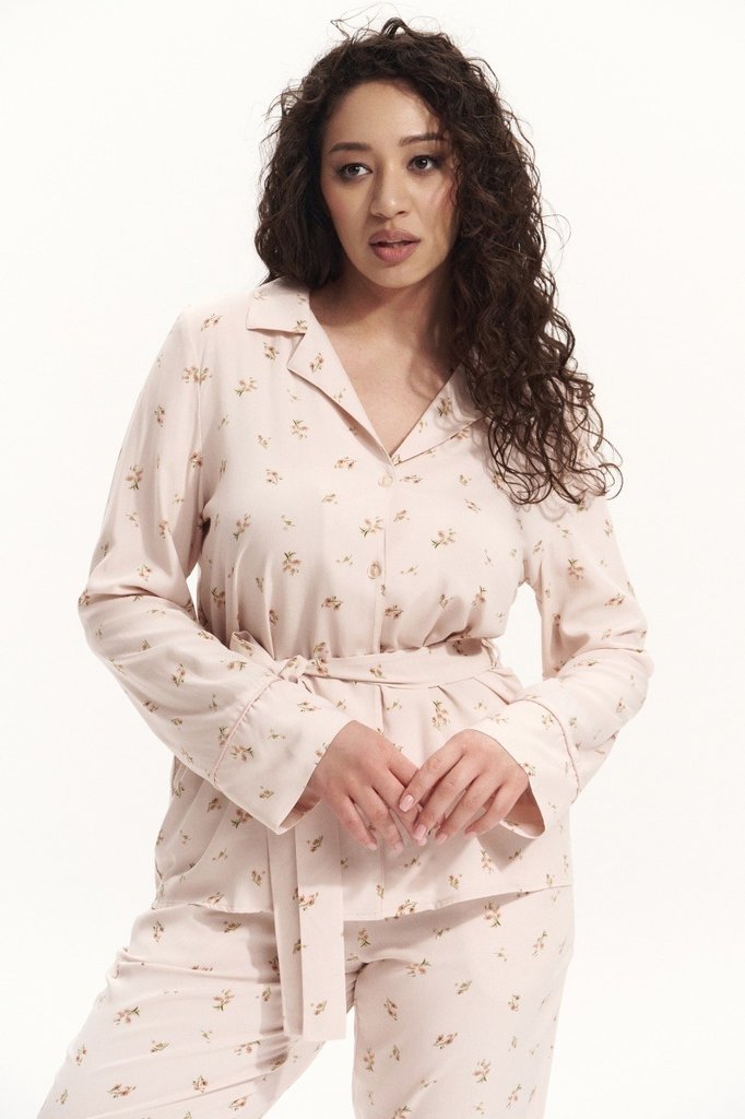 sku: FREESIA | Brand: Aruelle  | Size: XSmall Small Medium Large XLarge XXLarge  | Colors: Пудровый  | Бренды Aruelle | Домашняя одежда Пижамы | Title: Пижама с брюками FREESIA