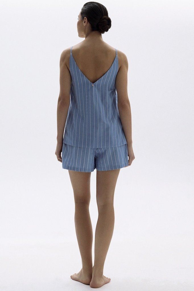 sku: 55494-2+55491-2 | Brand: Laete  | Size: 42 44 46 48 50  | Colors: Джинсовая полоска  | Бренды Laete | Домашняя одежда Пижамы | Title: Пижама с шортами
