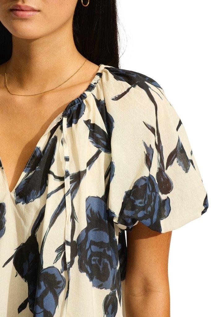 sku: 55489-DR | Brand: Seafolly  | Size: Small Medium Large  | Colors: Черный/экрю  | Бренды Seafolly | Пляжная одежда | Title: Платье ROCOCO