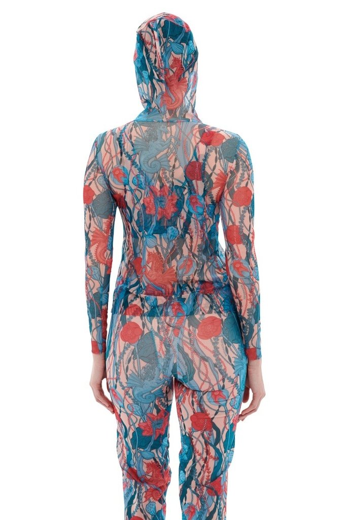 sku: 24000710 | Brand: RoDaSoleil  | Size: XSmall Small Medium Large XLarge  | Colors: Цветной  | Бренды RoDaSoleil | Пляжная одежда | Title: Футболка МОРСКИЕ ЕДИНОРОГИ с капюшоном