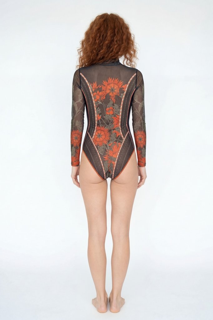sku: 26003660 | Brand: RoDaSoleil  | Size: XSmall Small Medium Large XLarge  | Colors: Цветной  | Бренды RoDaSoleil | Купальники Слитные | Title: Слитный купальник АРКАН СОЛНЦЕ Оранжевый