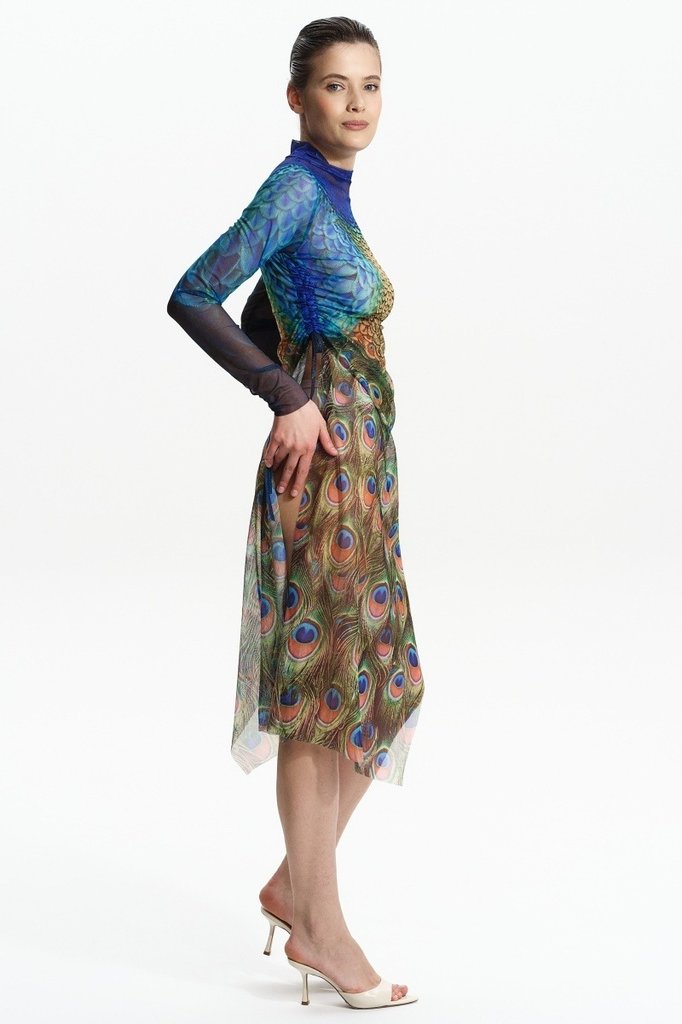 sku: 25004734 | Brand: RoDaSoleil  | Size: XSmall Small Medium Large XLarge  | Colors: Цветной  | Бренды RoDaSoleil | Пляжная одежда | Title: Платье - туника ПАВЛИН МАЮРА