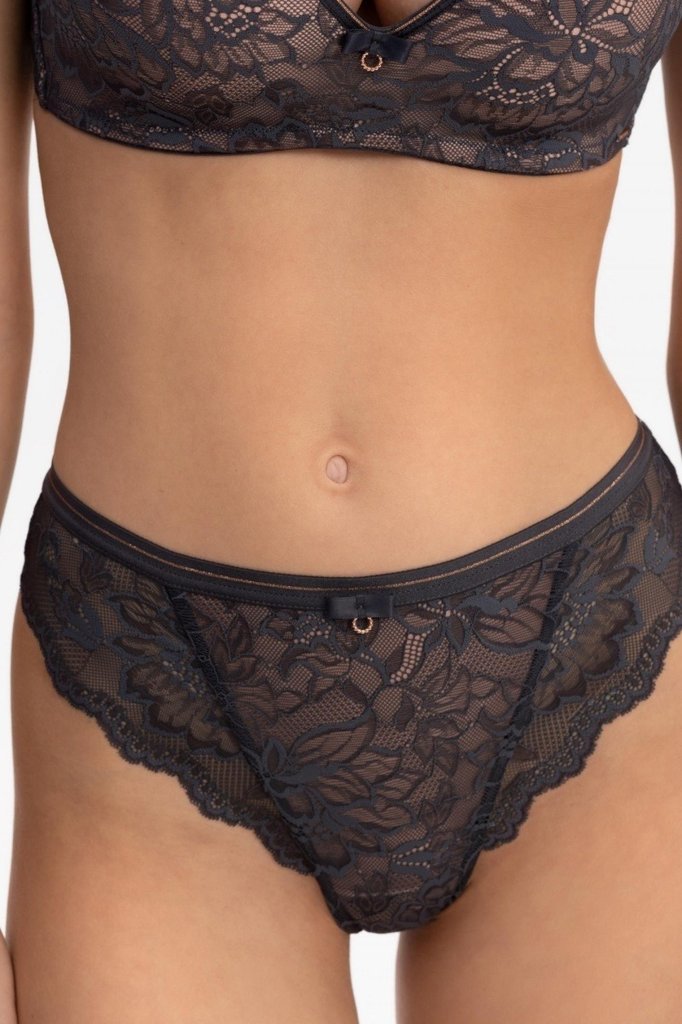 sku: W25-0691-O2-STL-LZ | Brand: Marc Andre  | Size: 36 38 40 42 44  | Colors: Серый  | Бренды Marc&Andre | Трусы Нижнее белье Стринги | Title: Стринги DREAMER