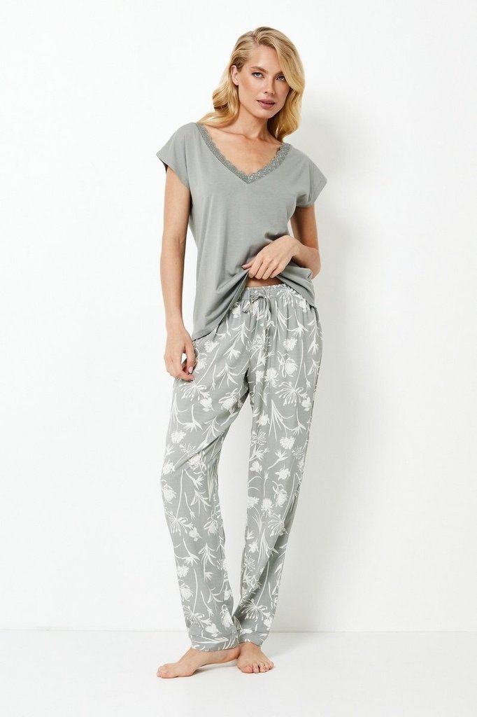 sku: FABIANA | Brand: Aruelle  | Size: XSmall Small Medium Large XLarge XXLarge  | Colors: Хаки  | Бренды Aruelle | Домашняя одежда Пижамы | Title: Пижама с брюками FABIANA