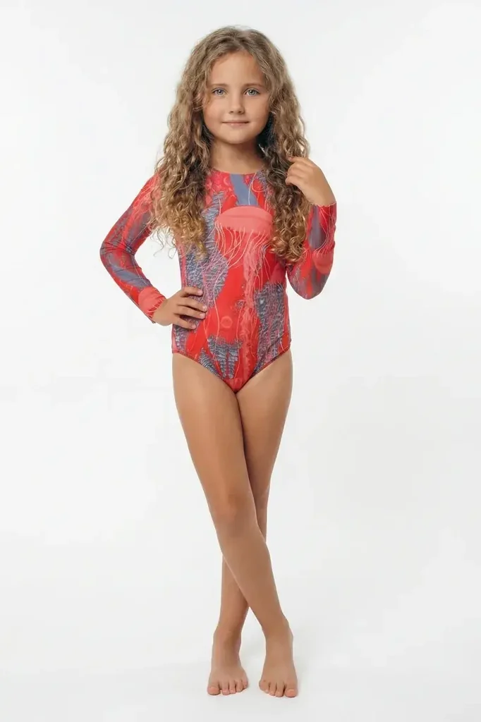 sku: 18002358 | Brand: RoDaSoleil  | Size: 104 110 116 122 128 134 140 146  | Colors: Розовый  | Бренды RoDaSoleil | Детские купальники | Title: Слитный купальник МЕДУЗА PINK