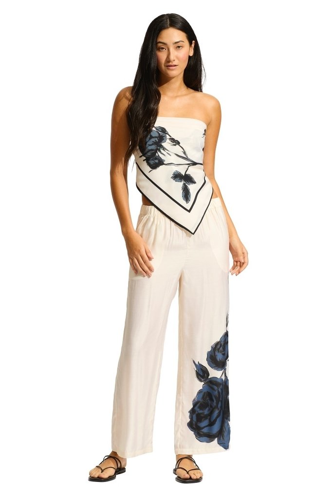 sku: 55486-PA | Brand: Seafolly  | Size: Small Medium Large  | Colors: Черный/экрю  | Бренды Seafolly | Пляжная одежда | Title: Брюки ROCOCO