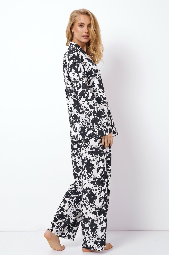 sku: MELODY | Brand: Aruelle  | Size: XSmall Small Medium Large XLarge XXLarge  | Colors: Черный/Белый  | Бренды Aruelle | Домашняя одежда Пижамы | Title: Пижама с брюками MELODY