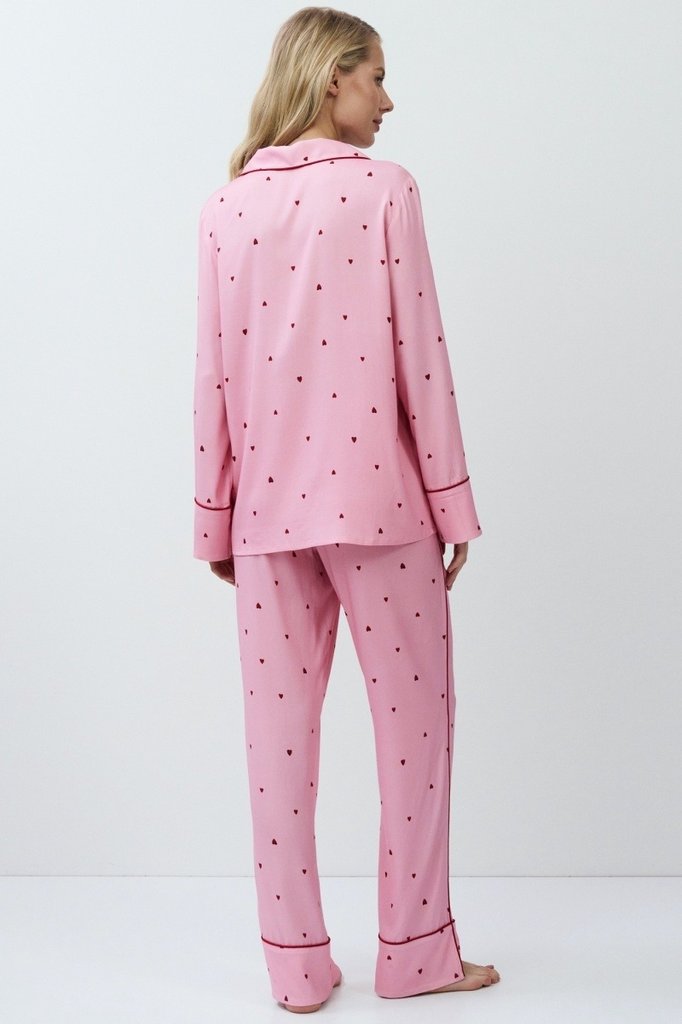 sku: CHERIE | Brand: Aruelle  | Size: XSmall Small Medium Large XLarge XXLarge  | Colors: Розовый  | Бренды Aruelle | Домашняя одежда Пижамы | Title: Пижама с брюками CHERIE