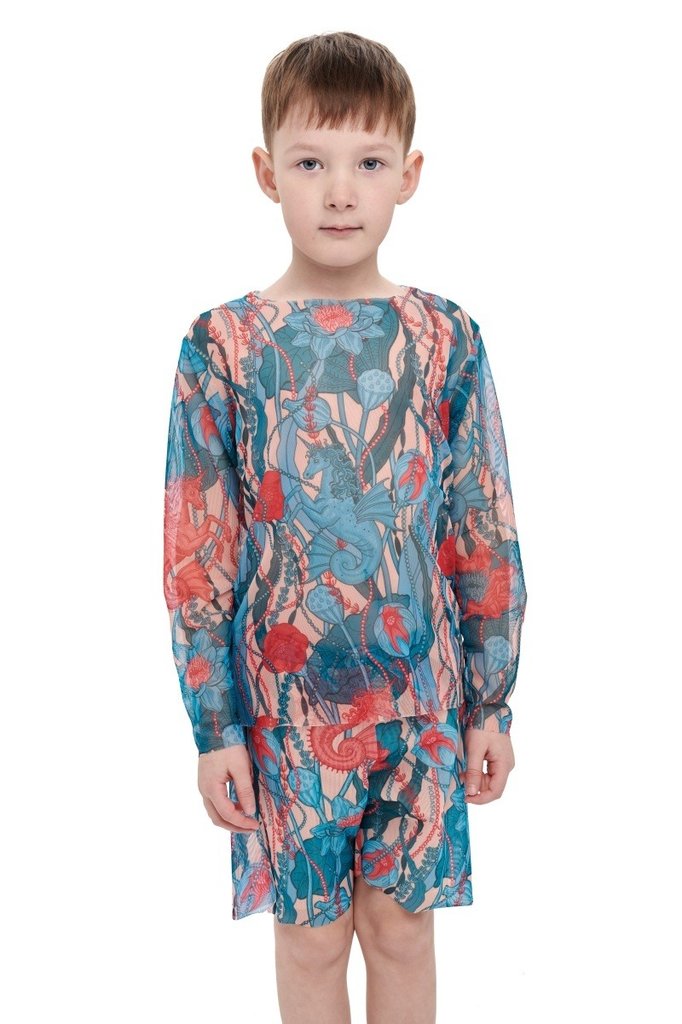 sku: 24002410 | Brand: RoDaSoleil  | Size: 104 110 116 122 128 134 140 146 152 158  | Colors: Цветной  | Бренды RoDaSoleil | Детские купальники | Title: Футболка МОРСКИЕ ЕДИНОРОГИ