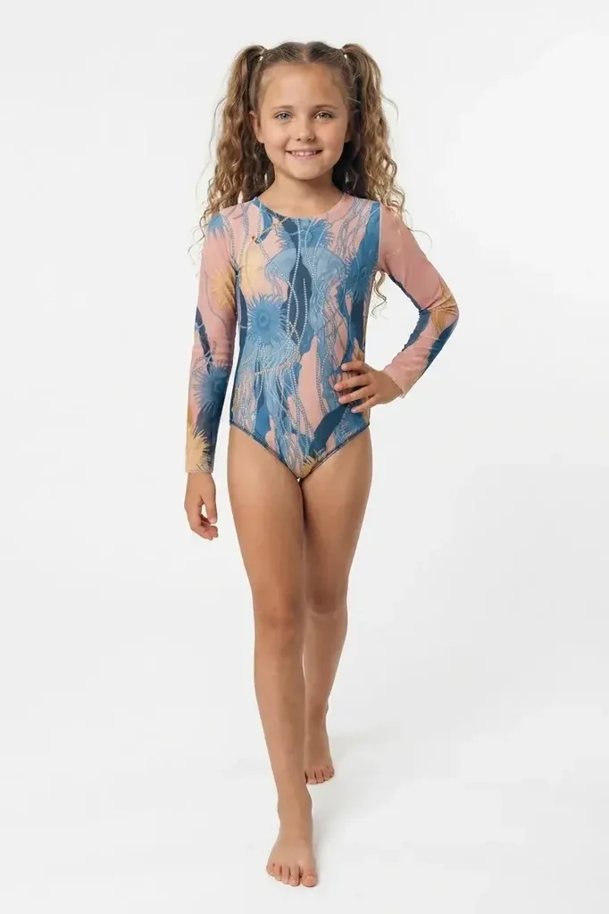 sku: 18002351 | Brand: RoDaSoleil  | Size: 104 110 116 122 128 134 140 146  | Colors: Голубой  | Бренды RoDaSoleil | Детские купальники | Title: Слитный купальник МЕДУЗА
