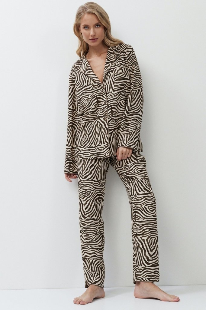sku: ELISE | Brand: Aruelle  | Size: XSmall Small Medium Large XLarge XXLarge  | Colors: Бежевый/Капучино  | Бренды Aruelle | Домашняя одежда Пижамы | Title: Пижама с брюками ELISE