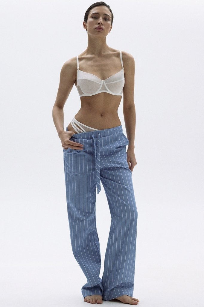 sku: 55492-2+55493-2 | Brand: Laete  | Size: 52 42 44 46 48 50  | Colors: Джинсовая полоска  | Бренды Laete | Домашняя одежда Пижамы | Title: Пижама с брюками
