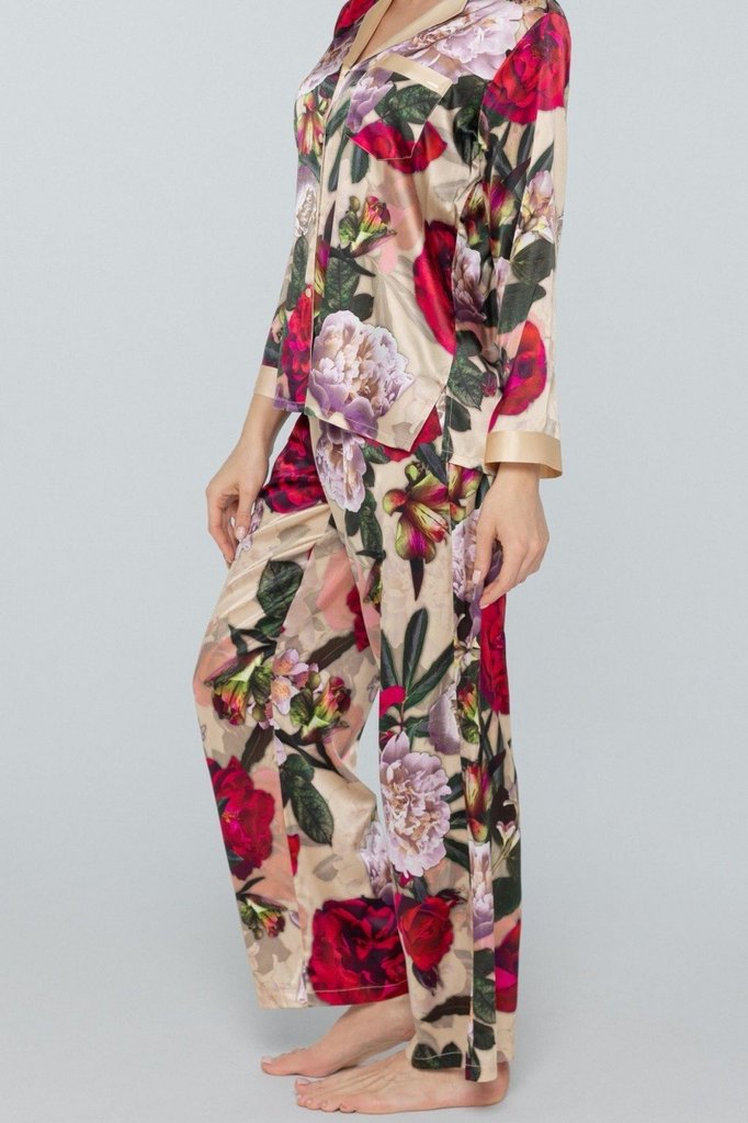 sku: W23-00SS110 | Brand: Marc Andre  | Size: 36 38 40 42 44  | Colors: Бежевый  | Бренды Marc&Andre | Домашняя одежда Брюки | Title: Брюки PETAL BEAUTY