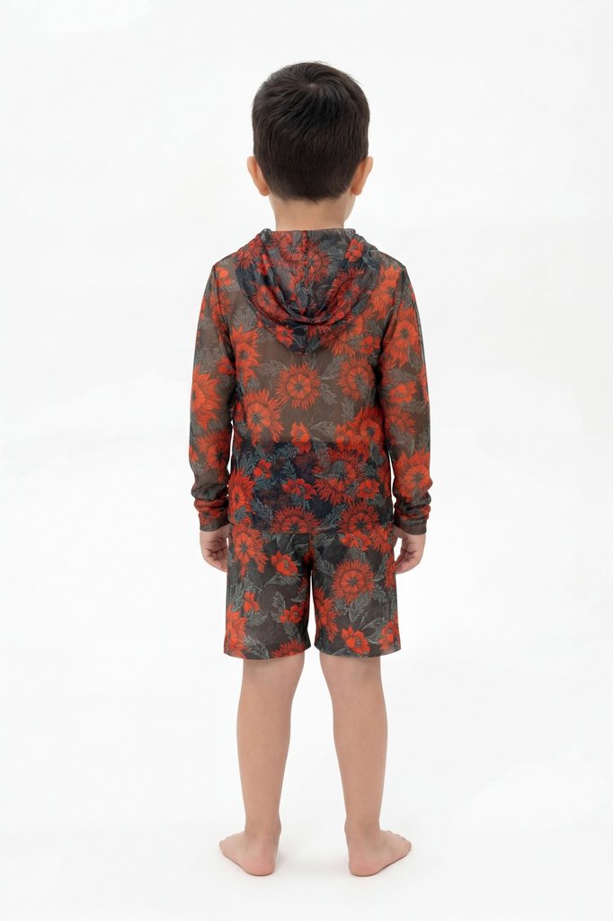 sku: 26002260 | Brand: RoDaSoleil  | Size: 104 110 116 122 128 134 140 146 152 158  | Colors: Цветной  | Бренды RoDaSoleil | Детские купальники | Title: Шорты детские АРКАН СОЛНЦЕ Оранжевый