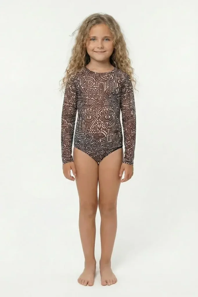 sku: 25002335 | Brand: RoDaSoleil  | Size: 104 110 116 122 128 134 140 146 152 158  | Colors: Цветной  | Бренды RoDaSoleil | Детские купальники | Title: Слитный купальник DOODLING