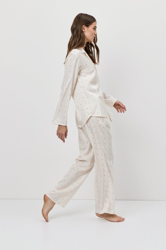 sku: ALBA | Brand: Aruelle  | Size: XSmall Small Medium Large XLarge XXLarge  | Colors: Экрю  | Бренды Aruelle | Домашняя одежда Пижамы | Title: Пижама с брюками ALBA