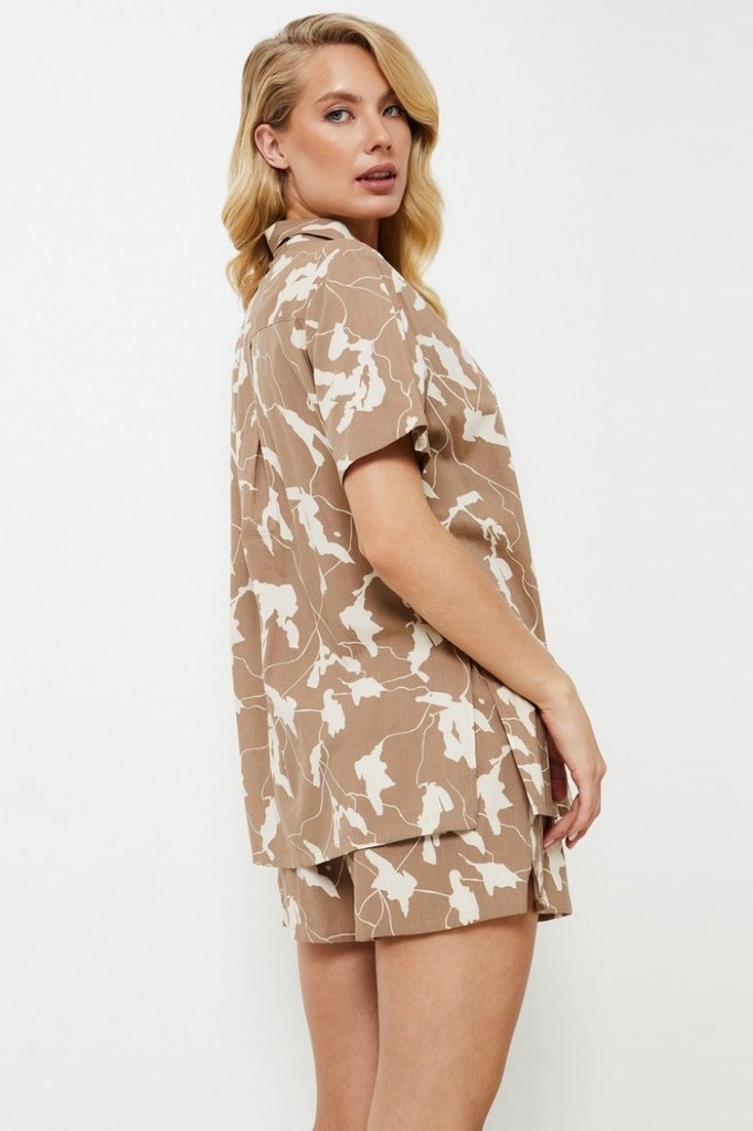 sku: MALIKA | Brand: Aruelle  | Size: XSmall Small Medium Large XLarge XXLarge  | Colors: Латте  | Бренды Aruelle | Домашняя одежда Пижамы | Title: Пижама с шортами MALIKA