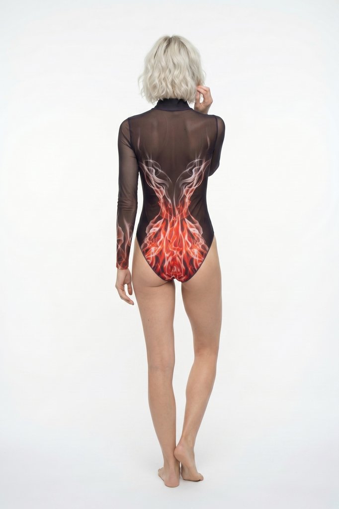 sku: 26003668 | Brand: RoDaSoleil  | Size: XSmall Small Medium Large XLarge  | Colors: Цветной  | Бренды RoDaSoleil | Купальники Слитные | Title: Слитный купальник ОГОНЬ RED