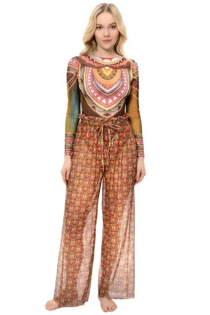 sku: 22002078 | Brand: RoDaSoleil  | Size: Onesize  | Colors: Коричневый  | Бренды RoDaSoleil | Пляжная одежда | Title: Брюки АФРИКА