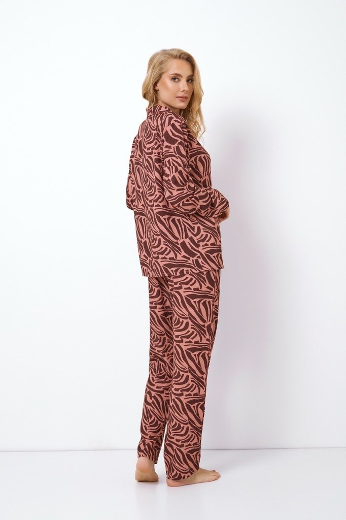 sku: ROSABEL | Brand: Aruelle  | Size: XSmall Small Medium Large XLarge XXLarge  | Colors: Коричневая роза  | Бренды Aruelle | Домашняя одежда Пижамы | Title: Пижама с брюками ROSABEL