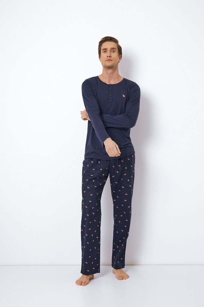sku: BEN | Brand: Aruelle  | Size: Small Medium Large XLarge XXLarge  | Colors: Темно-синий  | Бренды Aruelle | Мужская коллекция Пижамы | Title: Пижама с брюками BEN