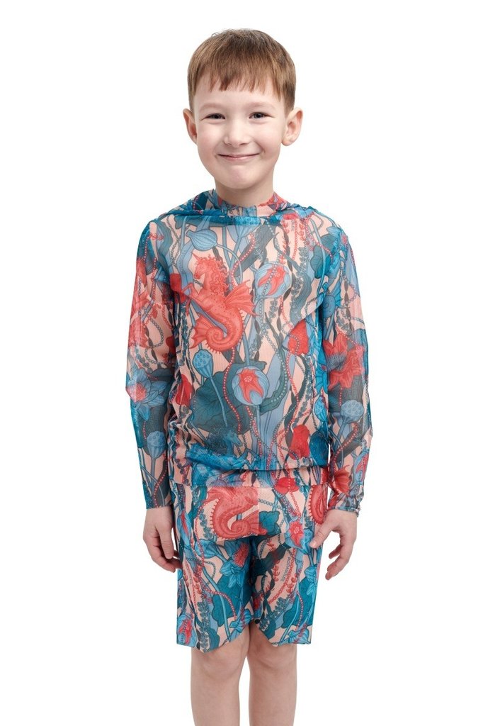 sku: 24002210 | Brand: RoDaSoleil  | Size: 104 110 116 122 128 134 140 146 152 158  | Colors: Цветной  | Бренды RoDaSoleil | Детские купальники | Title: Шорты детские МОРСКИЕ ЕДИНОРОГИ