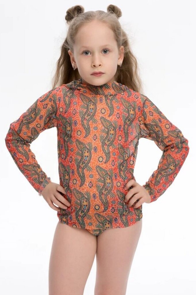 sku: 25002166 | Brand: RoDaSoleil  | Size: 104 110 116 122 128 134 140 146 152 158  | Colors: Цветной  | Бренды RoDaSoleil | Детские купальники | Title: Трусы детские КРОКОДИЛ ОРАНЖЕВЫЙ ПАТТЕРН