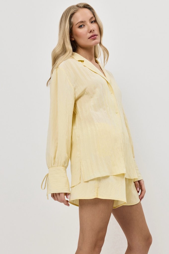 sku: SOLARA SET | Brand: Aruelle  | Size: XSmall Small Medium Large XLarge XXLarge  | Colors: Лимонный  | Бренды Aruelle | Домашняя одежда Костюмы | Title: Комплект с шортами SOLARA