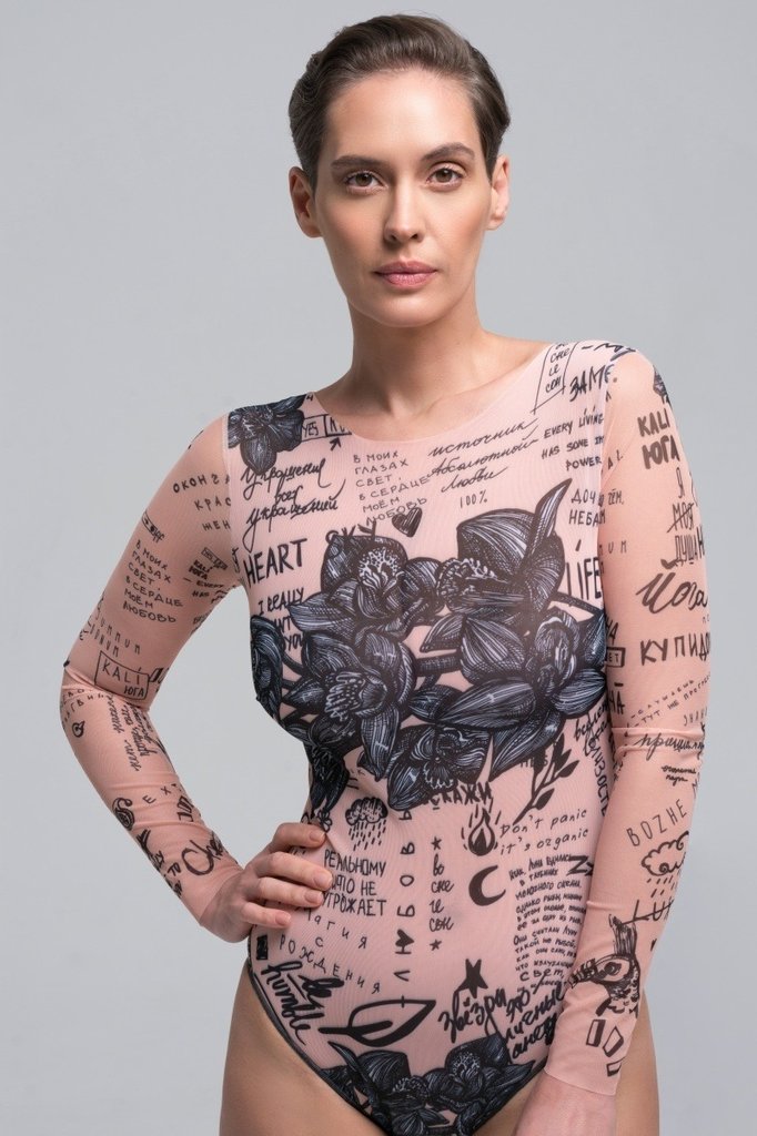 sku: 22001033 | Brand: RoDaSoleil  | Size: XSmall Small Medium Large XLarge  | Colors: Нюд  | Бренды RoDaSoleil | Купальники Слитные | Title: Слитный купальник ТАТУ