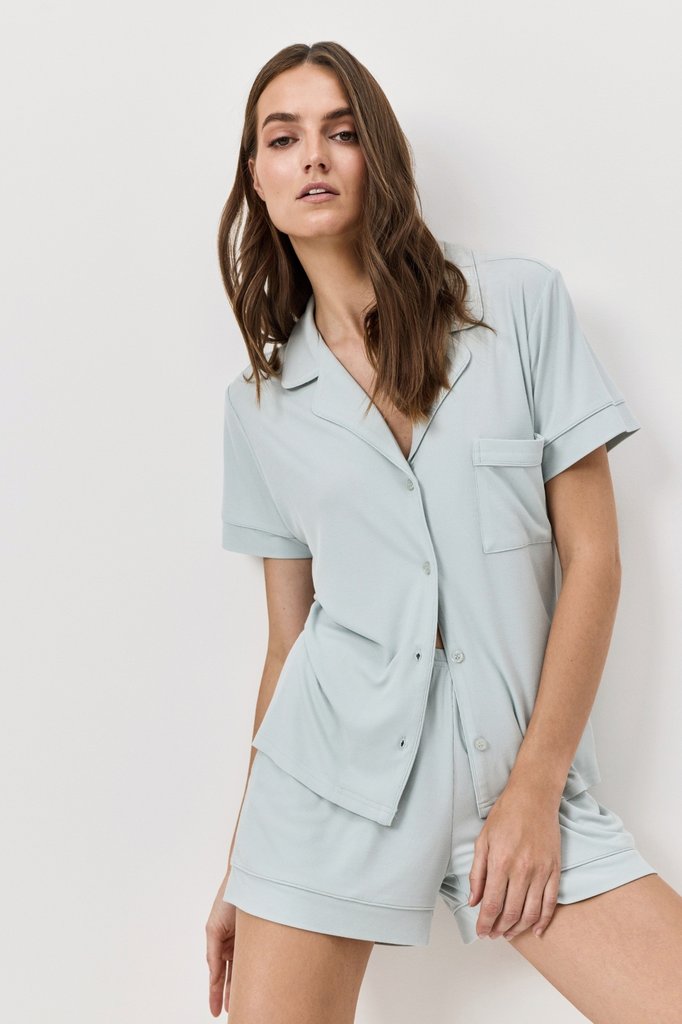 sku: DOVE | Brand: Aruelle  | Size: XSmall Small Medium Large XLarge XXLarge  | Colors: Светло-Мятный  | Бренды Aruelle | Домашняя одежда Пижамы | Title: Пижама с шортами DOVE