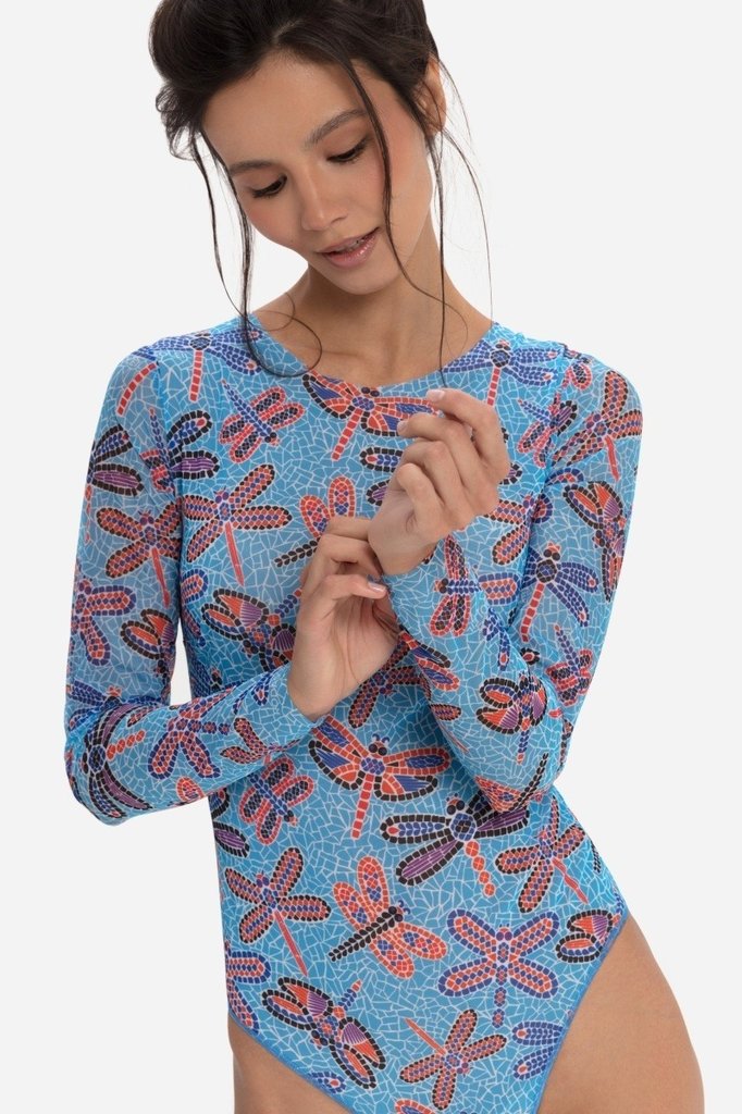 sku: 25001079 | Brand: RoDaSoleil  | Size: XSmall Small Medium Large XLarge  | Colors: Цветной  | Бренды RoDaSoleil | Купальники Слитные | Title: Слитный купальник СТРЕКОЗЫ МОЗАИКА