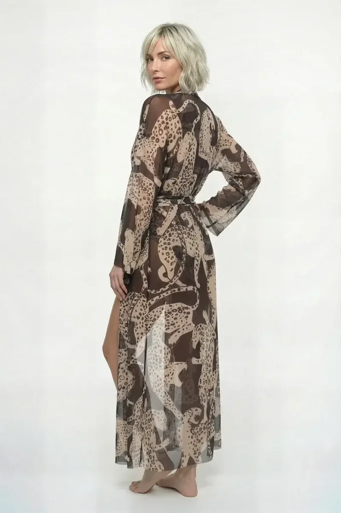 sku: 25002726 | Brand: RoDaSoleil  | Size: Onesize  | Colors: Цветной  | Бренды RoDaSoleil | Пляжная одежда | Title: Халат ДИКАЯ КОШКА