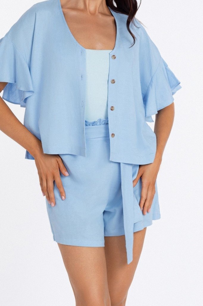 sku: BR24-02-LS | Brand: Marc Andre  | Size: Small Medium Large  | Colors: Нежно-голубой  | Бренды Marc&Andre | Пляжная одежда | Title: Шорты LUXURY LINENS