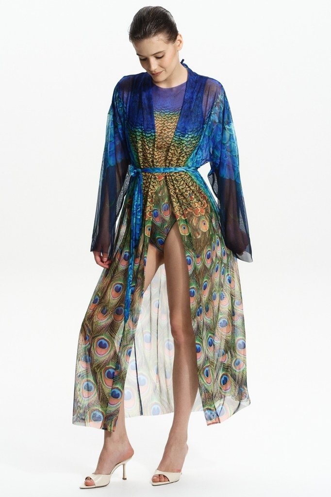 sku: 25002734 | Brand: RoDaSoleil  | Size: Onesize  | Colors: Цветной  | Бренды RoDaSoleil | Пляжная одежда | Title: Халат ПАВЛИН МАЮРА