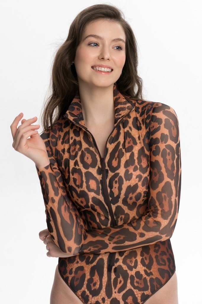 sku: 25003625 | Brand: RoDaSoleil  | Size: XSmall Small Medium Large XLarge  | Colors: Леопард  | Бренды RoDaSoleil | Купальники Слитные | Title: Слитный купальник ЛЕОПАРД 25