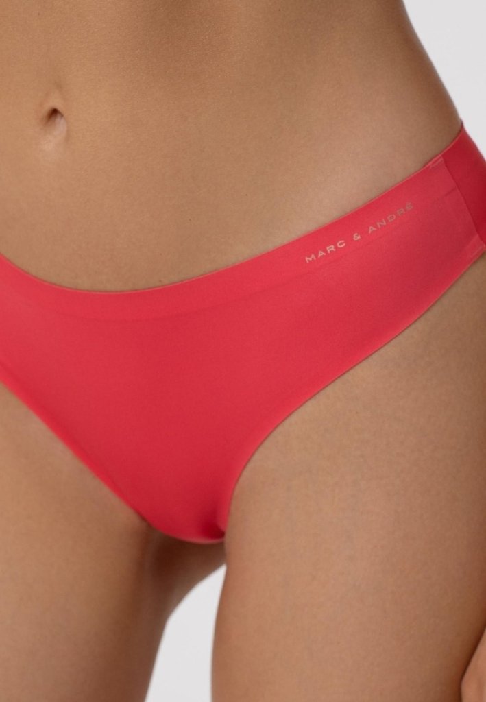sku: S25-0891-K1-STO-SZ | Brand: Marc Andre  | Size: 36 38 40 42 44  | Colors: Коралл  | Бренды Marc&Andre | Трусы Нижнее белье Стринги | Title: Стринги TENDER SKIN
