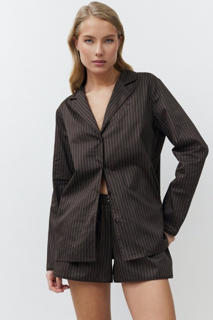 sku: NOEMIE | Brand: Aruelle  | Size: XSmall Small Medium Large XLarge XXLarge  | Colors: Шоколадный  | Бренды Aruelle | Домашняя одежда Пижамы | Title: Пижама с шортами NOEMIE