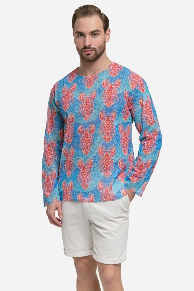 sku: 25003352 | Brand: RoDaSoleil  | Size: XSmall Small Medium Large XLarge XXLarge  | Colors: Цветной  | Бренды RoDaSoleil | Мужская коллекция Пляжная одежда | Title: Футболка ОМАР ПАТТЕРН
