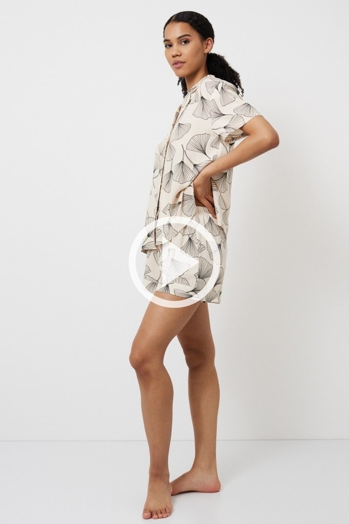 sku: SEASHELL | Brand: Aruelle  | Size: XSmall Small Medium Large XLarge XXLarge  | Colors: Экрю  | Бренды Aruelle | Домашняя одежда Пижамы | Title: Пижама с шортами SEASHELL
