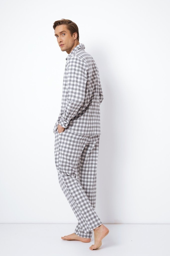 sku: SAMUEL | Brand: Aruelle  | Size: Small Medium Large XLarge XXLarge  | Colors: Серый/Белый  | Бренды Aruelle | Мужская коллекция Пижамы | Title: Пижама с брюками SAMUEL