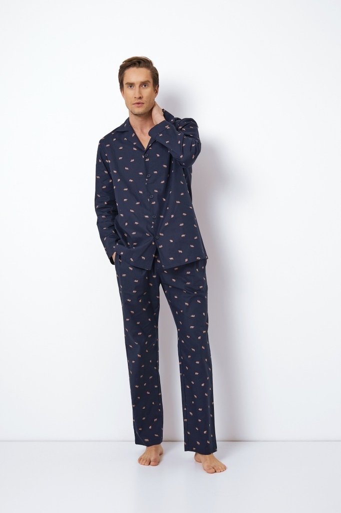 sku: BENJAMIN | Brand: Aruelle  | Size: Small Medium Large XLarge XXLarge  | Colors: Темно-синий  | Бренды Aruelle | Мужская коллекция Пижамы | Title: Пижама с брюками BENJAMIN