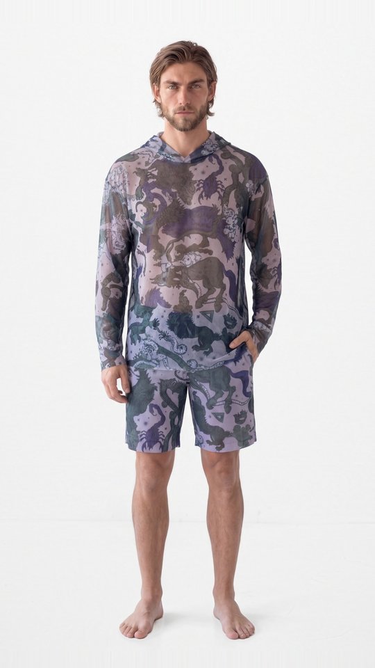 Мужская футболка с капюшоном ЛУННАЯ ПЫЛЬ