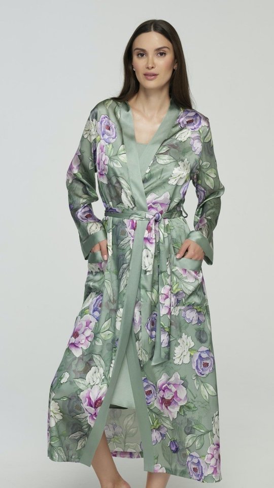 Халат SILK PEONY