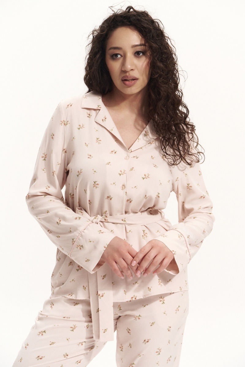 sku: FREESIA | Brand: Aruelle  | Size: XSmall Small Medium Large XLarge XXLarge  | Colors: Пудровый  | Бренды Aruelle | Домашняя одежда Пижамы | Title: Пижама с брюками FREESIA