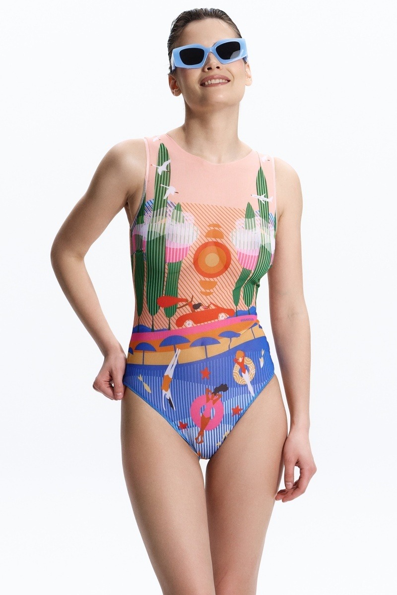 sku: 25001132 | Brand: RoDaSoleil  | Size: XSmall Small Medium Large XLarge  | Colors: Цветной  | Бренды RoDaSoleil | Купальники Слитные | Title: Слитный купальник ПОРТОФИНО