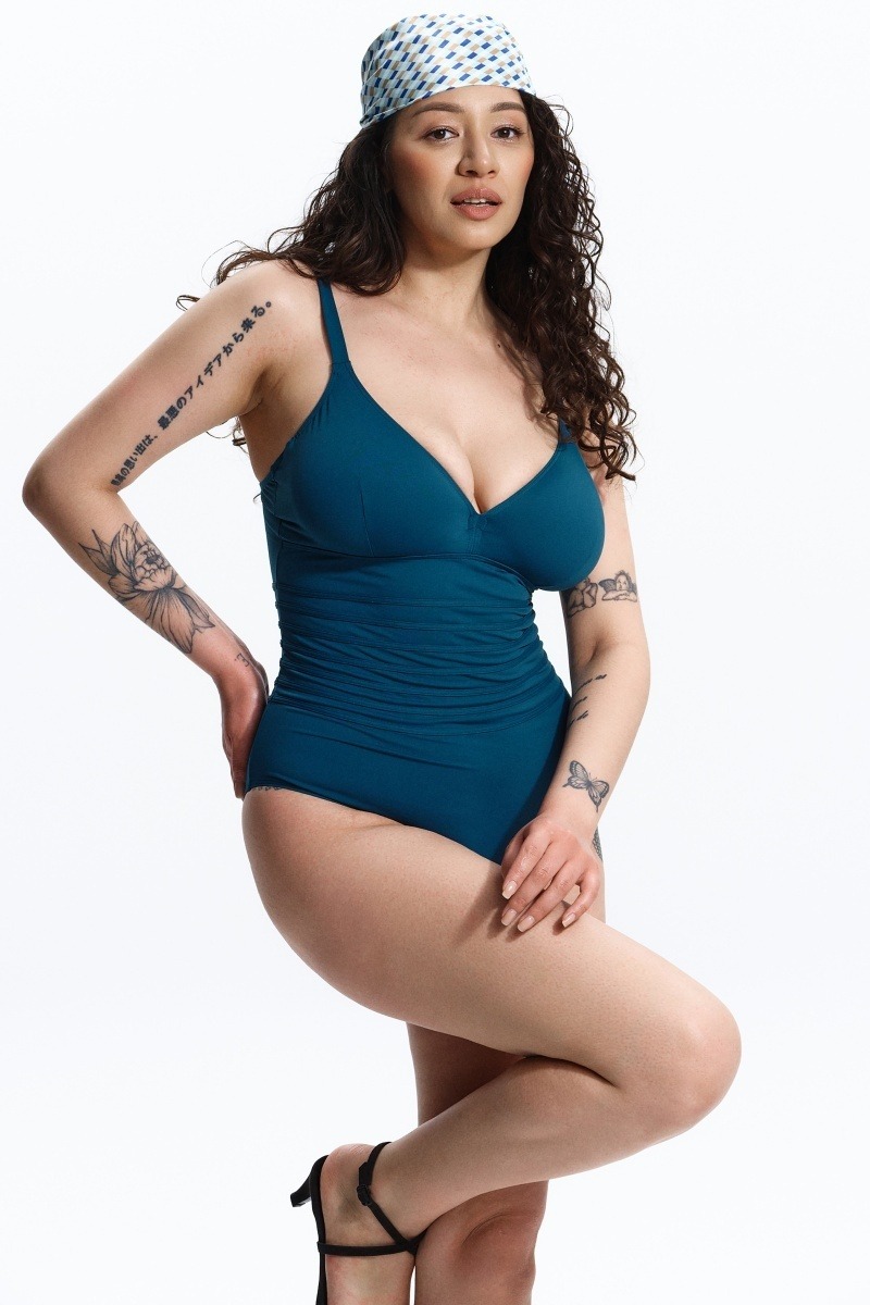 sku: 2723 D | Brand: D-nu-D  | Size: Medium Large  | Colors: Морская волна  | Бренды D-nu-D | Купальники Слитные | Title: Купальник слитный HOBBY