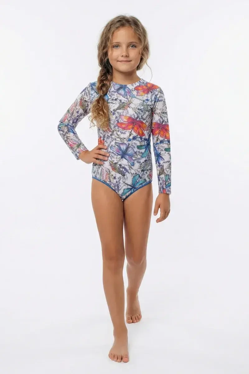 sku: 23002395 | Brand: RoDaSoleil  | Size: 104 110 116 122 128 134 140 146  | Colors: Цветной  | Бренды RoDaSoleil | Детские купальники | Title: Слитный купальник СТРЕКОЗЫ